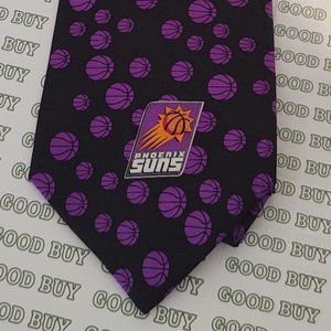 PHOENIX SUNS NBA CERTIFIED BLACK & PURPLE TIE